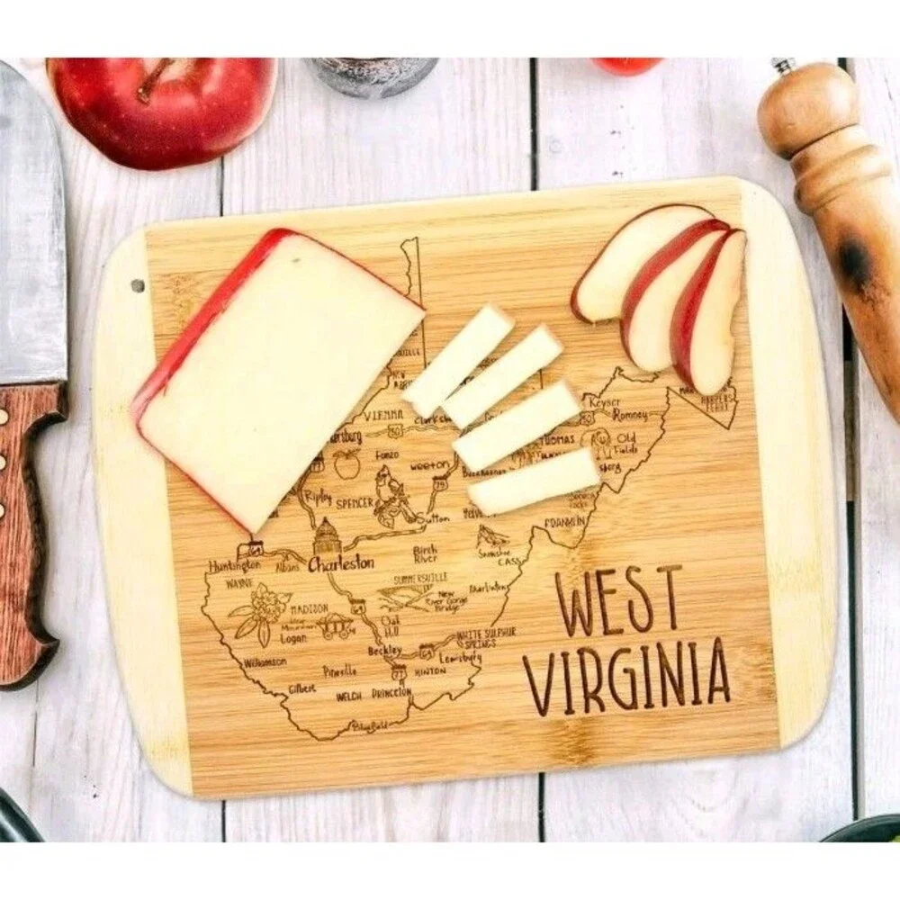 A Slice of Life West Virginia‎ State Serving and Cutting Board, 11